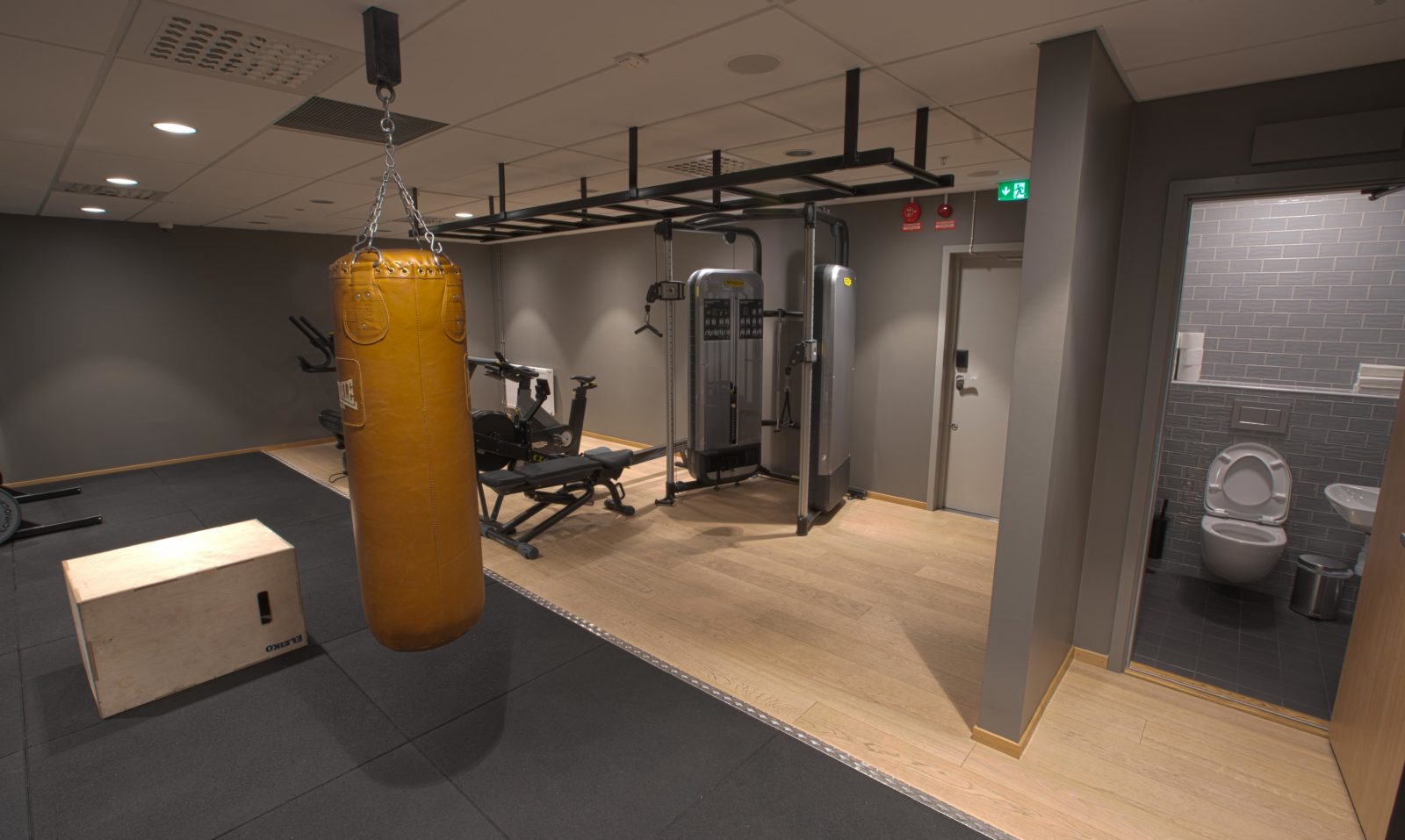 the fresh gym at Hobo Hotel in Stockholm